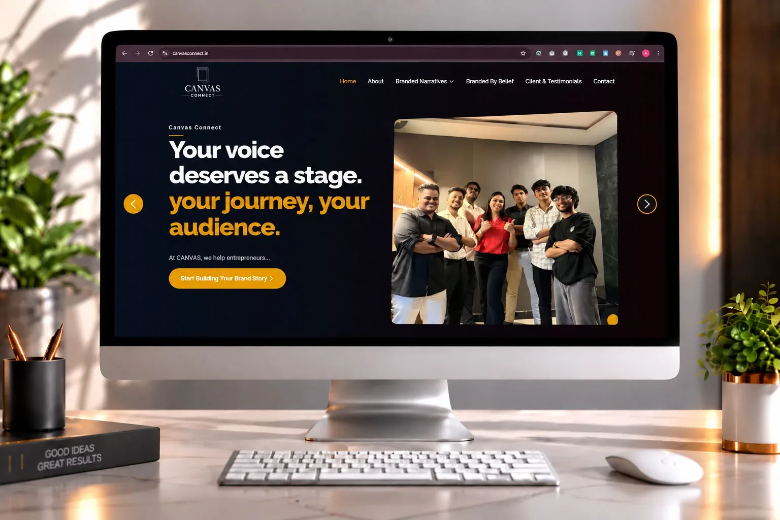 Canvas Connect website preview